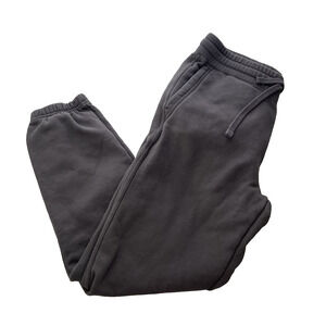 American Giant Mens Classic Sweatpant Jogger Medium Gray Cotton Fleece Pull On